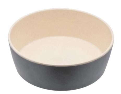 Beco Printed Bamboo Dog Bowl - Grey