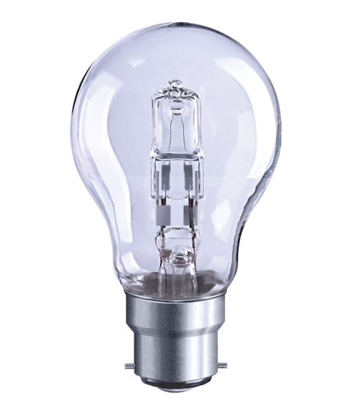 Solus (40w = 30w) Bc Clear A55 Halogen Energy Saver Light Bulb