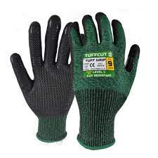 Tuff Cut - Green Gloves