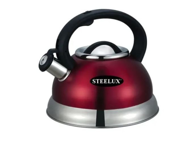 Red Steelex Whistling Kettle 2.7lt