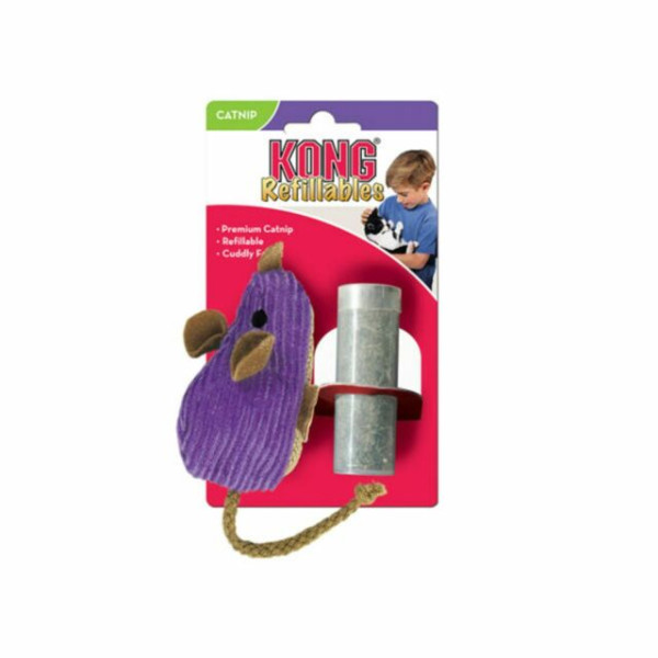 Kong Catnip Corduroy Mouse Cat Toy 16cm