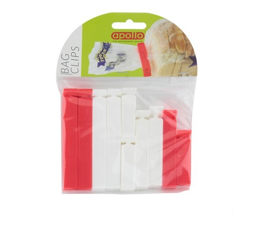 Apollo Bag Clips Assorted - Pack of 10