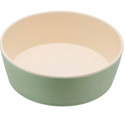 Beco Printed Bamboo Dog Bowl - Mint - Large