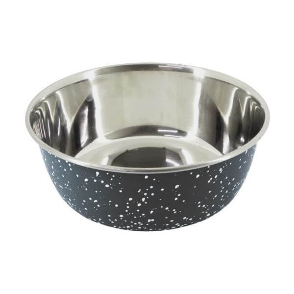 Granite Grey Stainless Steel Dog Bowl