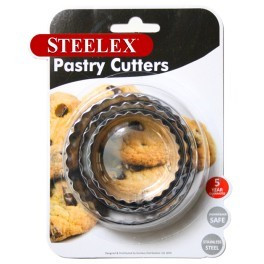 Steelex Stainless Steel Pastry Cutters Set of 3