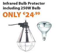Infrared Bulb Protector Including 250W Bulb
