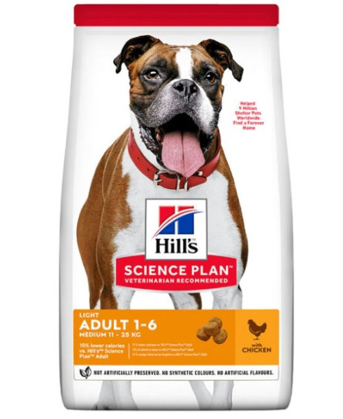 Hills Science Plan Light Weight Medium Dog Chicken 2kg