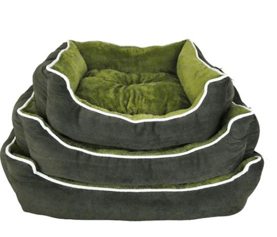 Slumber Green Corduroy Dog Bed