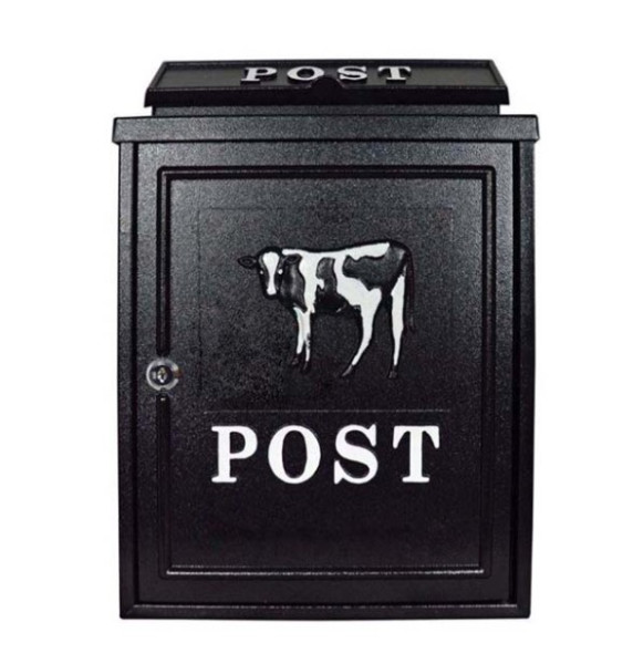 De Vielle Cow Diecast Post Box