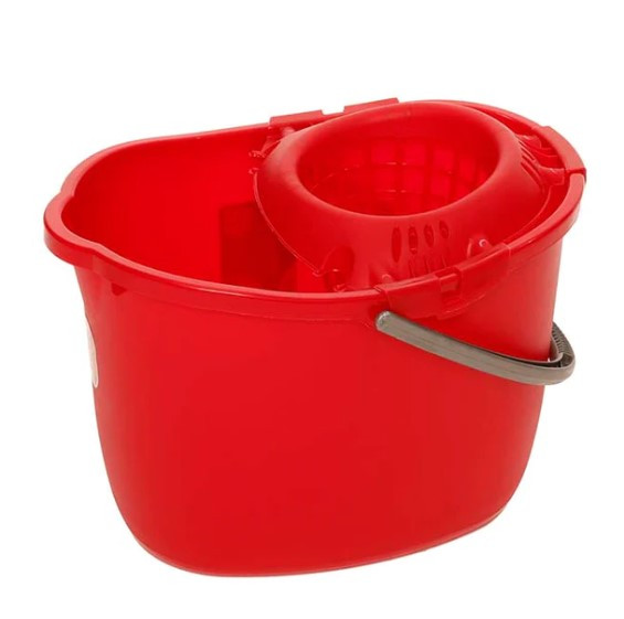 Mop Bucket & Wringer Red