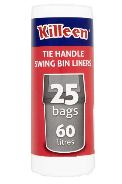 Killeen Tie Handle Swing Bin Liners x25