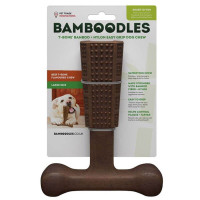 Bamboodles T-Bone Bamboo & Nylon Chew Toy - Beef
