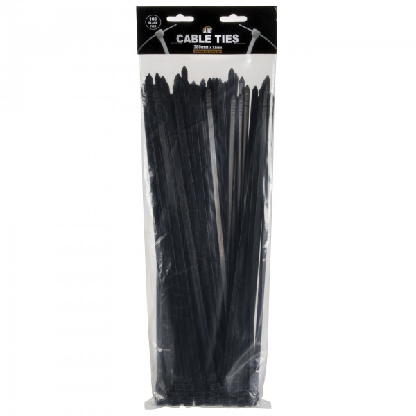 Arc Cable Ties Black (100 Pack)