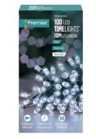 100 LED Time Lights - White