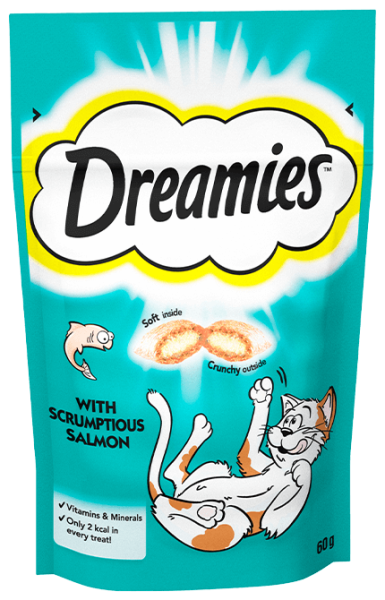 Dreamies Cat Treats with Salmon - 60g