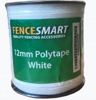 Fencesmart - 12mm White Polytape
