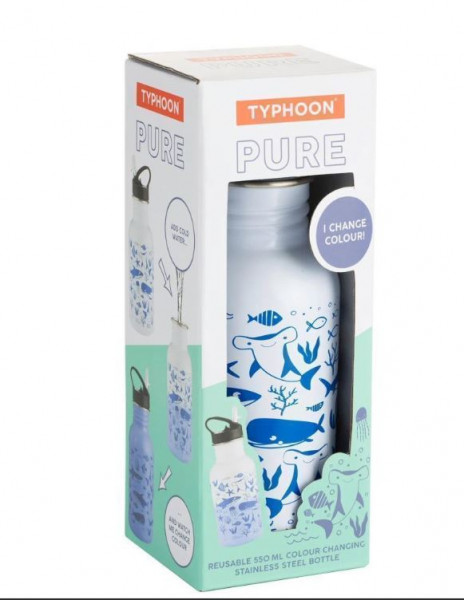 Typhoon Pure Kids Colour Changing Bottle 550ml - Sealife