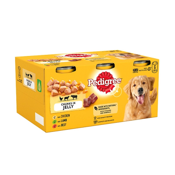 Pedigree Wet Dog Food Can - Variety Jelly 385g 6pk