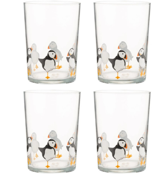 Puffins Set Of 4 Tumblers 52cl
