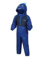 Regatta Kids' Charco Breathable Waterproof Puddle Suit | Nautical Blue Shark