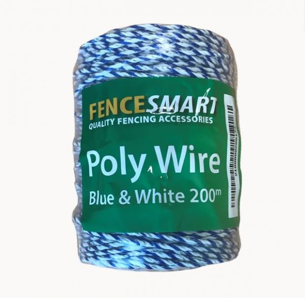 Fencesmart - Polywire Blue & White 200m