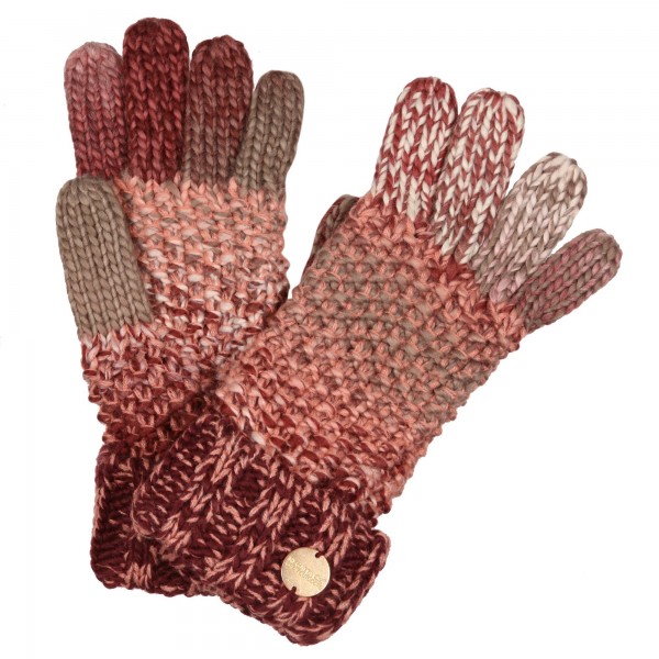 Regatta Women's Frosty V Knitted Gloves Claret S/M