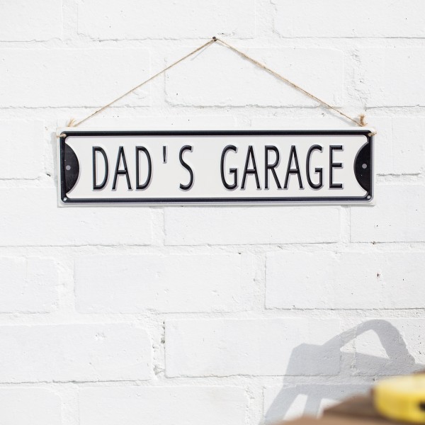 Steel Sign Dad's Garage