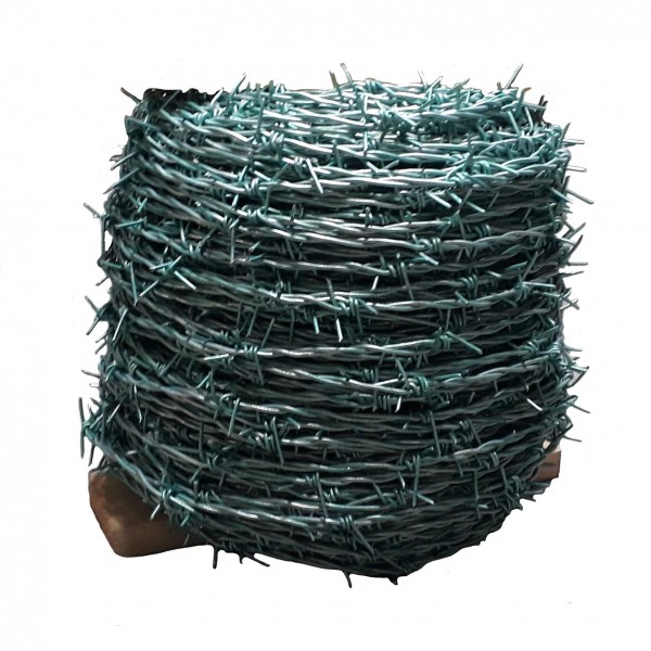 3" Heavy Barbed Wire Green