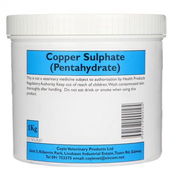 Copper Sulphate 1kg Tub