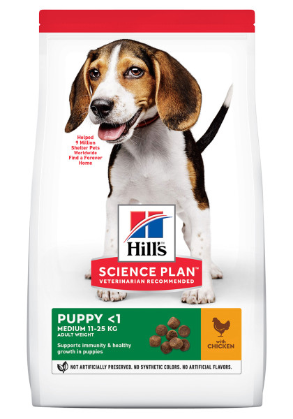 Hills Science Plan Canine Puppy Medium Chicken