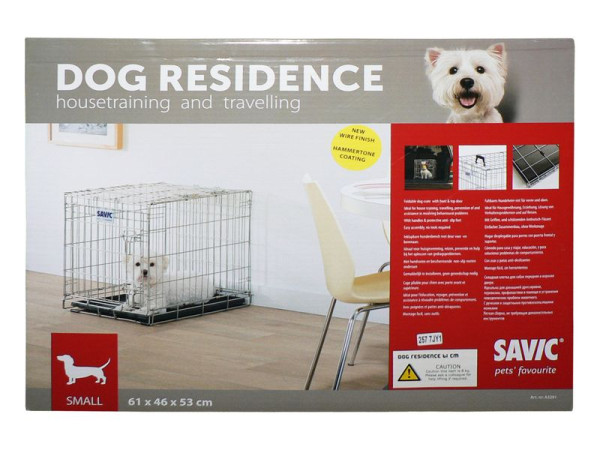Dog Residence Hammer Tone Crate 61x44x50cm