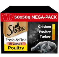 Sheba Fresh & Fine - Cat Food Poultry Selection 50x50g