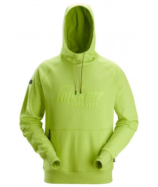 Snickers Logo Hoodie Lime