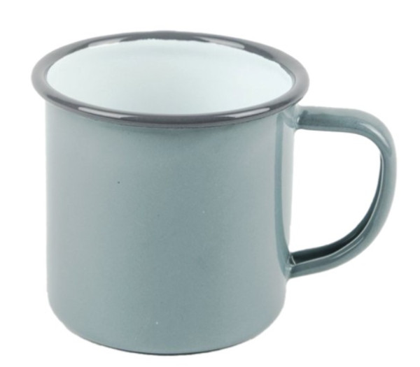 Grey Enamel 8cm Mug