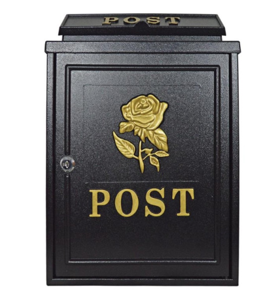 De Vielle Gold Rose Diecast Post Box
