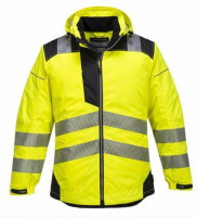 Portwest Vision Hi-Vis Rain Jacket Yellow / Black