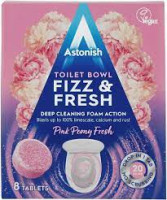 Pink Toilet Cleaner Tab Fizz & Fresh 8 Tabs