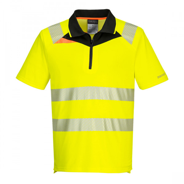 Portwest DX4 Hi-Vis Polo Shirt S/S Yellow