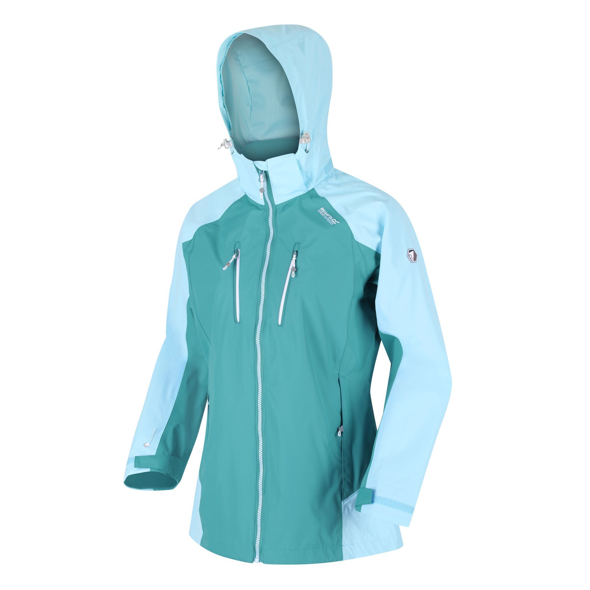 Regatta Calderdale IV Waterproof Hooded Walking Jacket Turquoise Cool ...