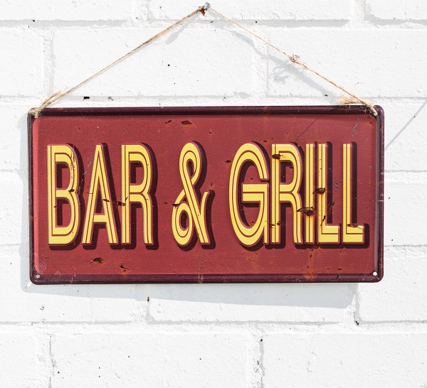Steel Sign Bar & Grill