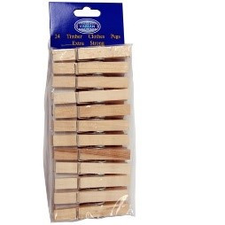 Timber Clothes Pegs (Pack of 24)