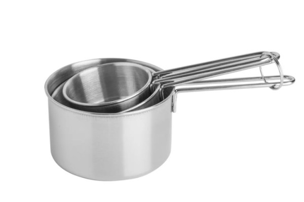 Mason Cash Set of 3 Stainless Steel Measuring Cups