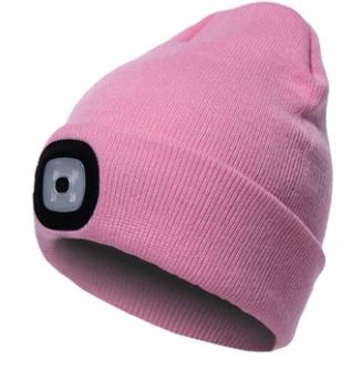 Thinsulate Beanie Hat & Led Light Pink