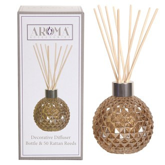 Aroma Amber Lustre Rattan Diffuser & 50 Rattan Reeds