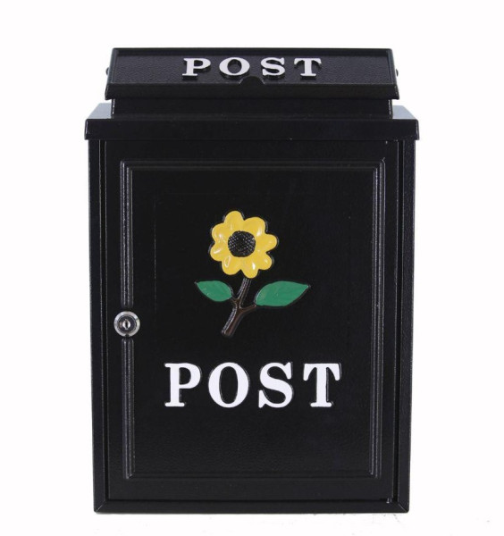 De Vielle Sunflower Post Box Black