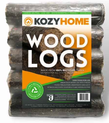 Kozy Home Wood Logs (5 Pack)