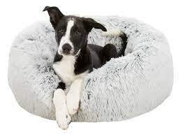 Harvey Pet Bed Round - White/Black