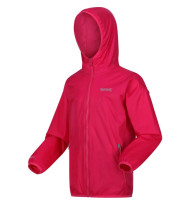 Regatta Kids' Lever II Waterproof Packaway Jacket | Pink Potion
