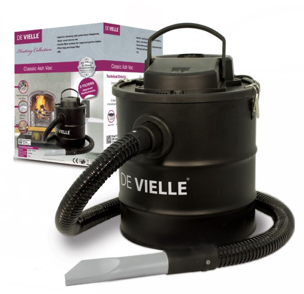 De Vielle Classic Ash Vac - 2 Filter System 20L