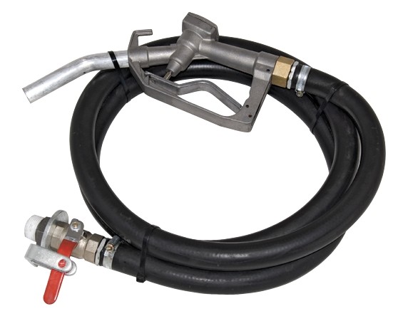 Locking Hose Fuel Delivery Heavy Duty Trigger Nozzle Gravity Feed Diesel Kit 